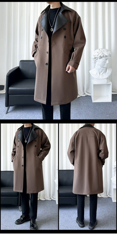 Abrigo de Lana para Hombre Estilo Coreano - Image 13