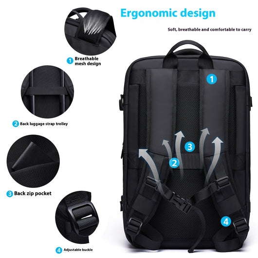 Mochila Multifuncional con Compresión al Vacío para Hombre - Image 5
