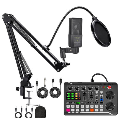 Kit Profesional de Micrófono Condensador con Tarjeta de Sonido - Image 9
