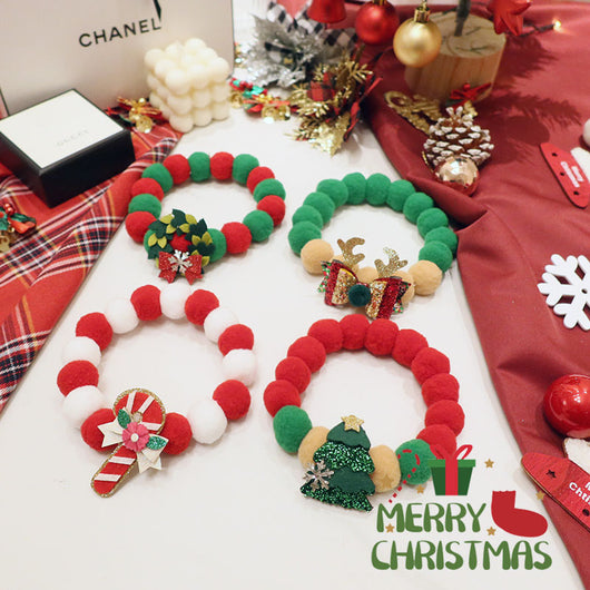 Collar Navideño para Gatos con Lazo y Pañoleta Decorativa