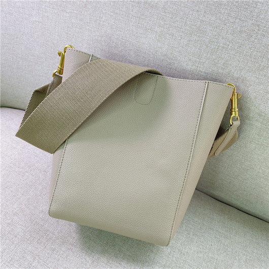 Bolso Bucket Crossbody de Cuero para Mujer - Image 5