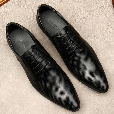 Zapatos de Cuero Italiano para Hombre con Punta Aguda - Estilo Británico y Coreano - Image 7
