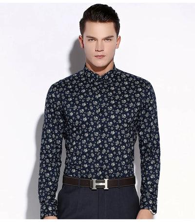 Camisa Casual Slim Fit con Estampado Moderno para Hombre - Image 10