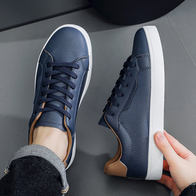 Tenis Blancos Casuales para Hombre Corte Bajo Primavera - Image 8