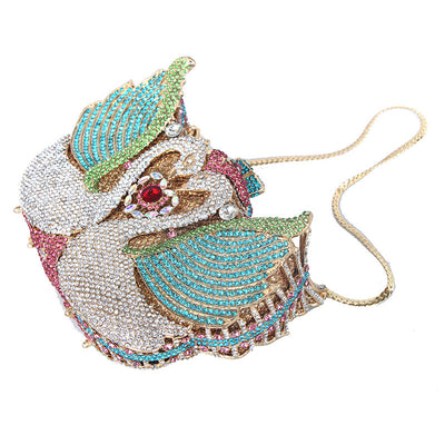 Bolso Pequeño Swan Moon con Lentejuelas y Diamantes - Image 4
