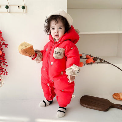 Abrigo Acolchado de Terciopelo para Bebé - Colección Invierno - Image 4