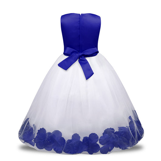 Vestido de Princesa Infantil con Malla Floral - Image 17