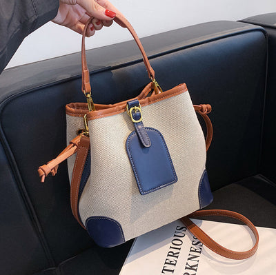 Bolso Bucket de Lona para Mujer - Diseño Casual y Portátil - Image 6