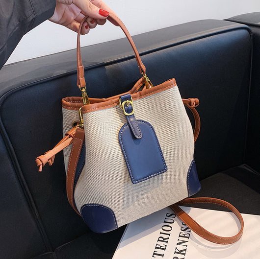 Bolso Bucket de Lona para Mujer - Diseño Casual y Portátil - Image 6