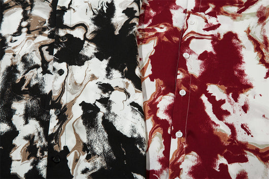 Camisa Suelta Tie-dye Personalizada con Tinta para Hombre - Image 19