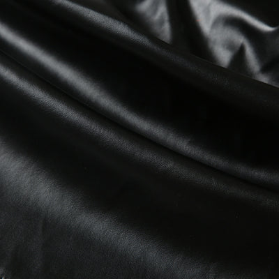 Calentador de Pierna Cuero Negro con Hebilla Metal Punk - Image 12