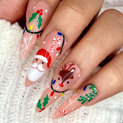 Uñas Decorativas Copo de Nieve - Diseño Navideño SMD - Image 4