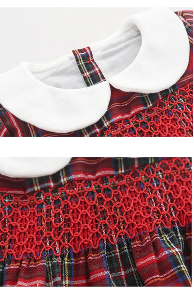 Vestido a Cuadros Rojo para Niña - Colección Otoño - Image 12