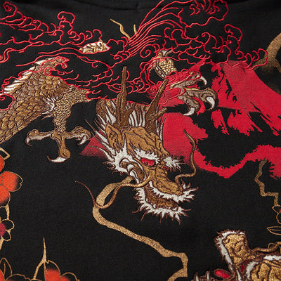 Sudadera Pesada Bordada de Industria Japonesa para Hombre - Image 5