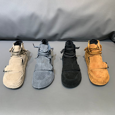 Zapatos Altos de Cuero para Hombre con Cierre Velcro - Estilo Moderno - Image 12