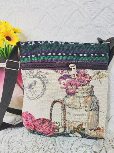 Bolso Bandolera Bordado Étnico con Elefante y Mariposa Estilo Chino - Image 34