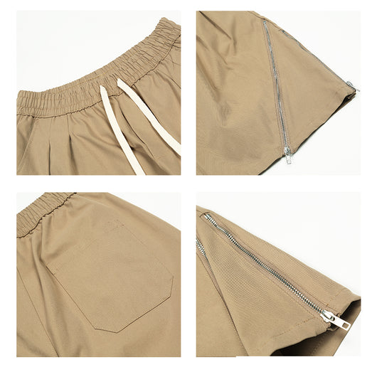 Pantalón Recto de Cintura Elástica en Color Sólido - Image 7