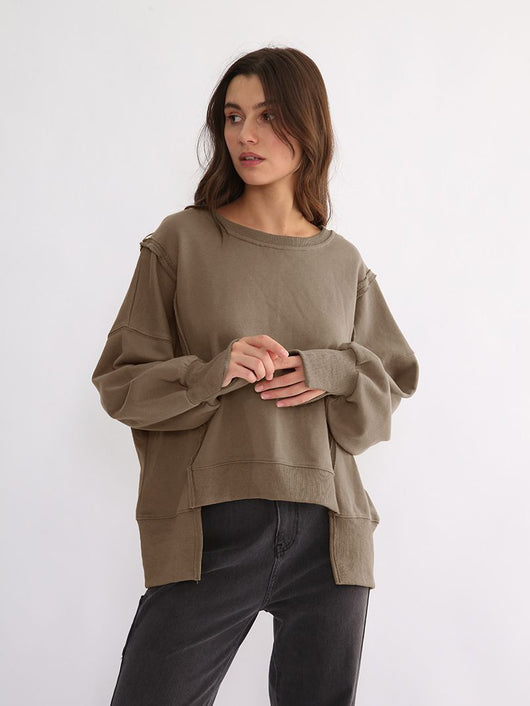 Suéter Suelto de Corte Irregular para Mujer - Image 14