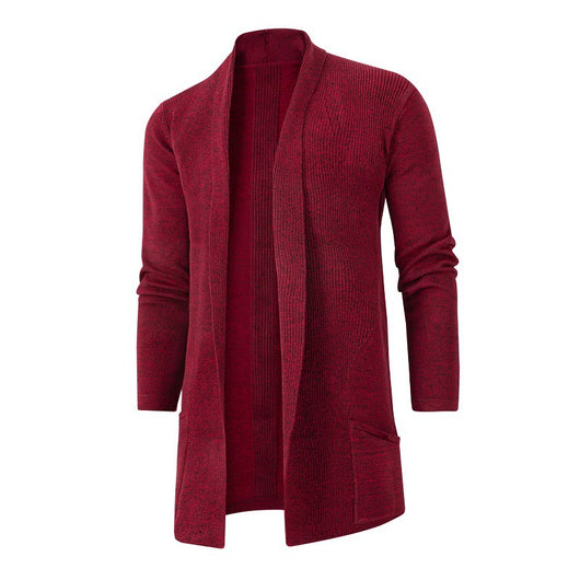 Cardigan Tejido Slim Fit Talla Grande para Hombre - Image 14