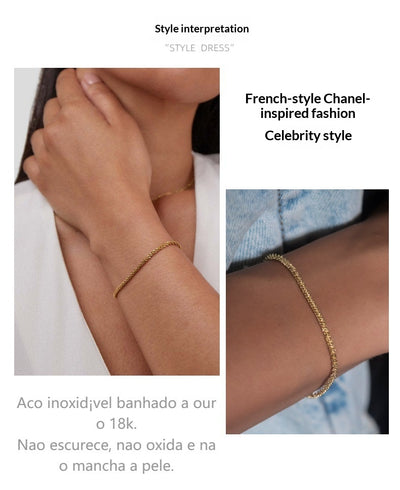 Pulsera Dorada Brillante Verano 2024 para Mujer - Image 9