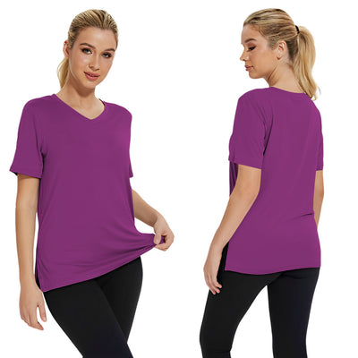 Blusa Suelta de Verano Cuello Redondo con Abertura Lateral - Image 12