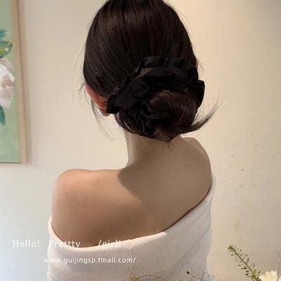 Aro Plisado Oversized Estilo Ballet Coreano para el Cabello - Image 4