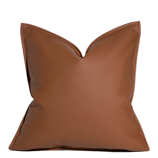 Almohada de Apoyo Lumbar Estilo Nórdico en Cuero Genuino - Image 14