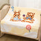 Manta Reversible Estampada Nube Súper Suave y Cómoda
