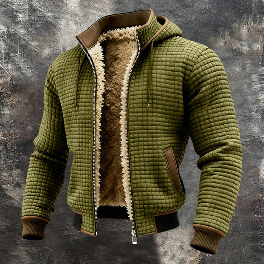 Sudadera con Capucha a Cuadros para Hombre - Diseño que Favorece tu Figura - Image 3