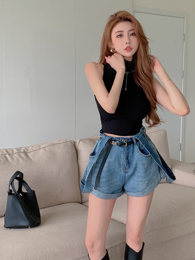 Jeans de Talle Alto Ajustables con Corte Versátil para Mujer