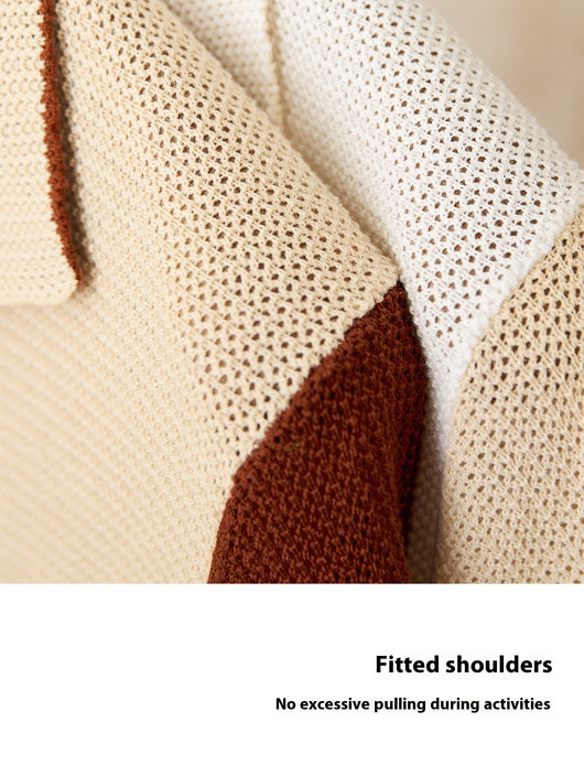 Cardigan Tejido Hueco de Algodón y Lino con Solapa de Manga Corta - Image 11