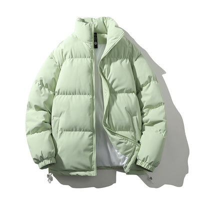 Chaqueta Acolchada de Plumas para Hombre con Cuello Alto - Image 14