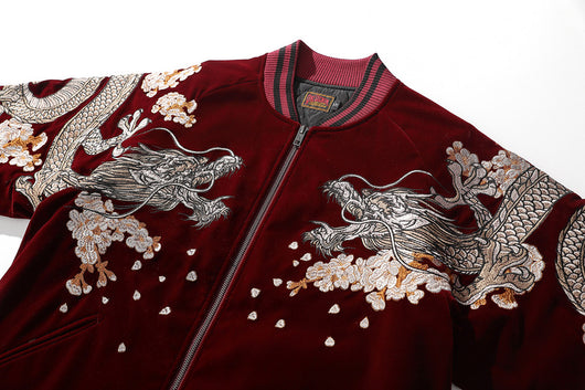 Chaqueta de Algodón Yokosuka con Bordado de Dragón Estilo Chino - Image 18