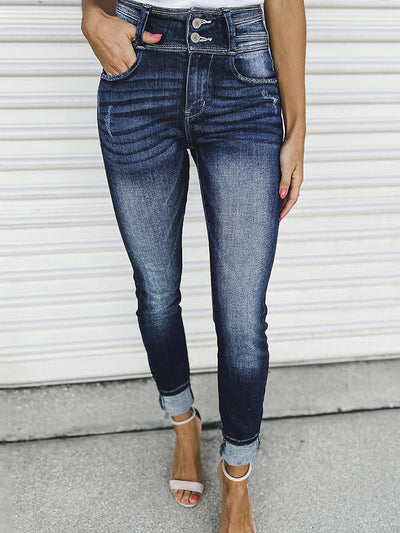 Pantalones Skinny Cintura Alta con Micro Elástico - Image 3