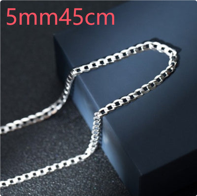 Cadena Cubana de Plata Esterlina S925 para Hombre - Collar Dominante de Clavícula - Image 20