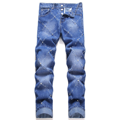Pantalones Skinny Denim con Bordado de Perlas - Estilo Urbano Trendy - Image 19