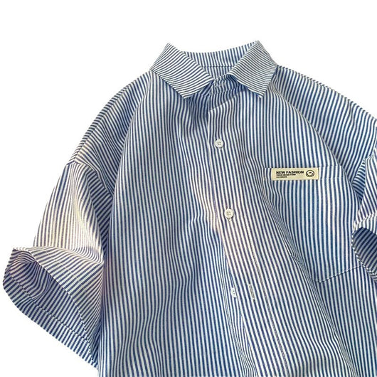 Camisa Casual Holgada Talla Grande Media Manga - Image 5
