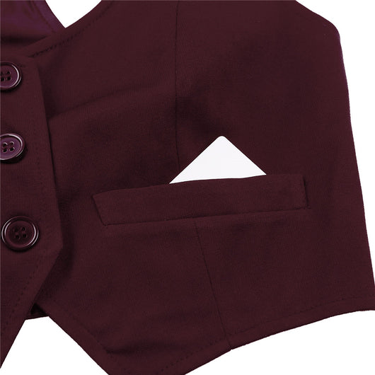 Chaleco Ajustado de Cuello V con Botones para Mujer - Image 18