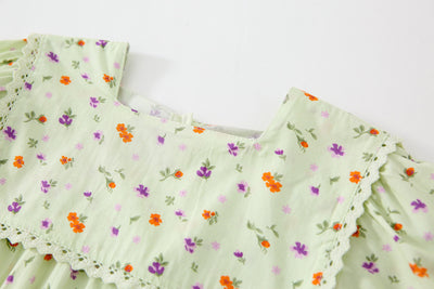 Vestido Infantil Estilo Occidental con Flores - Image 23