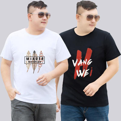 Playera Suelta Manga Corta Talla Grande para Hombre