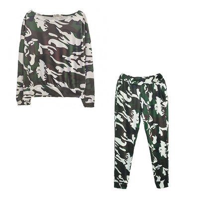 Traje Suelto Estampado Leopardo para Mujer Talla Grande - Image 8