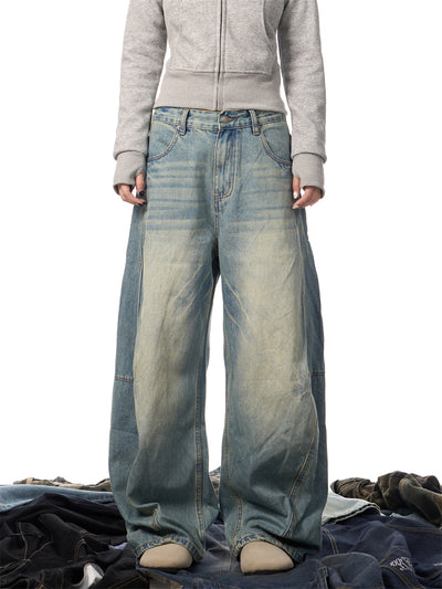 Pantalones Vaqueros Sueltos Desgastados con Efecto Vintage Mujer - Image 21