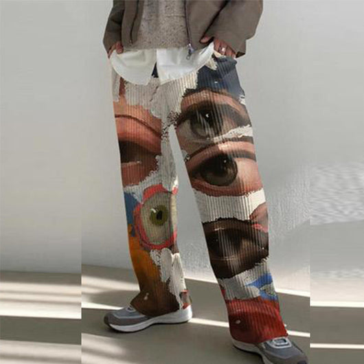 Pantalones Casuales Holgados Estampados para Hombre - Image 7