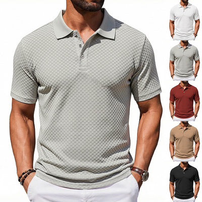 Polo Cuadros Hombre Transpirable Casual
