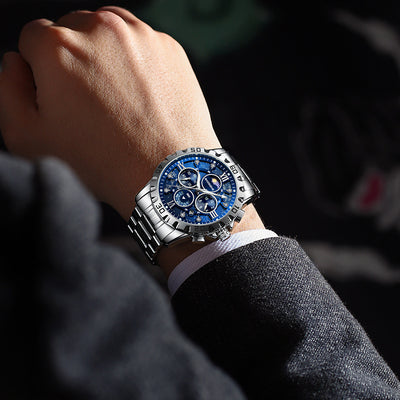 Reloj de Cuarzo Luminoso Impermeable para Hombre - Elegancia Profesional - Image 4