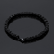 Tin Alloy Dorado Color Iced Bracelet Men's Hip Hop Chain Street Rock Jewelry Negro 5mm7inch