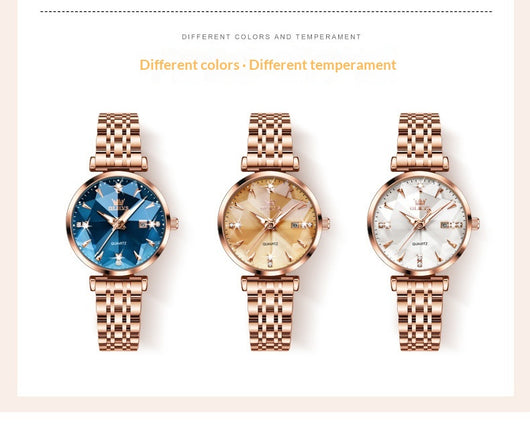 Reloj de Cuarzo para Mujer Diseño Geométrico Rombo - Image 10