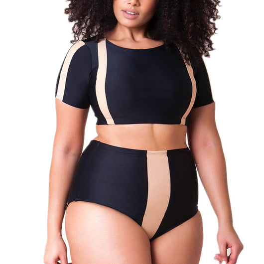 Bikini Talla Grande Cintura Alta con Abertura Lateral - Image 3