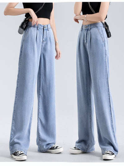 Jeans Holgados de Cintura Alta en Tencel - Comodidad Total - Image 8