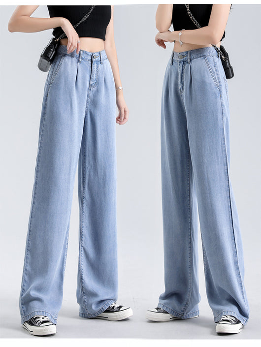 Jeans Holgados de Cintura Alta en Tencel - Comodidad Total - Image 8